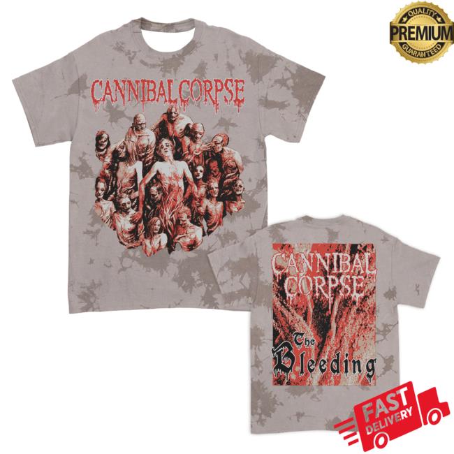 Official Cannibal Corpse Merch The Bleeding Hot Shirt (Coyote Dye)