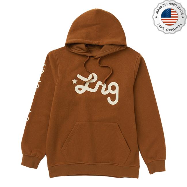 Official Lrg Lifted Research Group Clothing Shop Lifted Script Crewneck Medium Brown