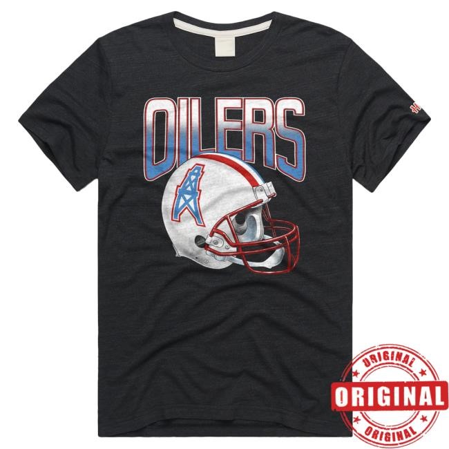 Oilers Football Gradient Helmet T Shirt Homage | Houston Oilers Official | NFL Football