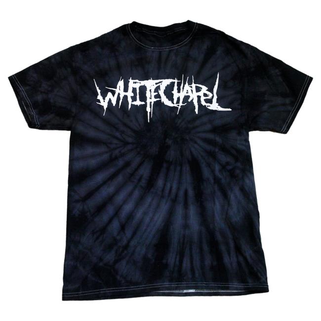 Official Merch Now Whitechapel Logo Spider Black Tie Dye T Shirt MerchNow