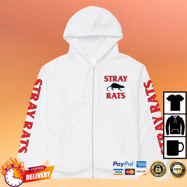Official Stray Rats Rodenticide Zip Popover Hoodie