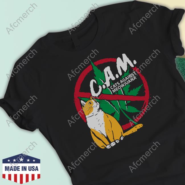 CAM Cats Against Meowjuana Crewneck Sweatshirt Anti Meowjuana