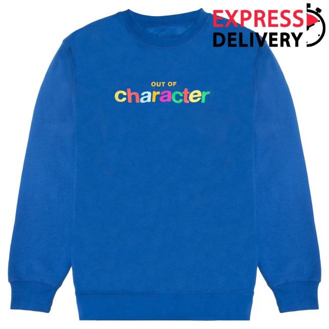 Official Out Of Character Merch Silly Rainbow Sweater - Royal Blue