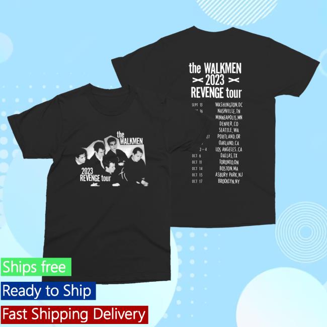 Official The Walkmen Shop Store Merch 2023 Fall Revenge Tour Shirt New The-Walkmen