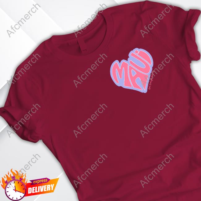 Not Enough Nelsons Merch Maui Heart Tee Shirt
