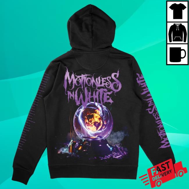 Official Motionless In White Merch Touring The End Of The World Tteotw Zip Up Attractive Hoodie