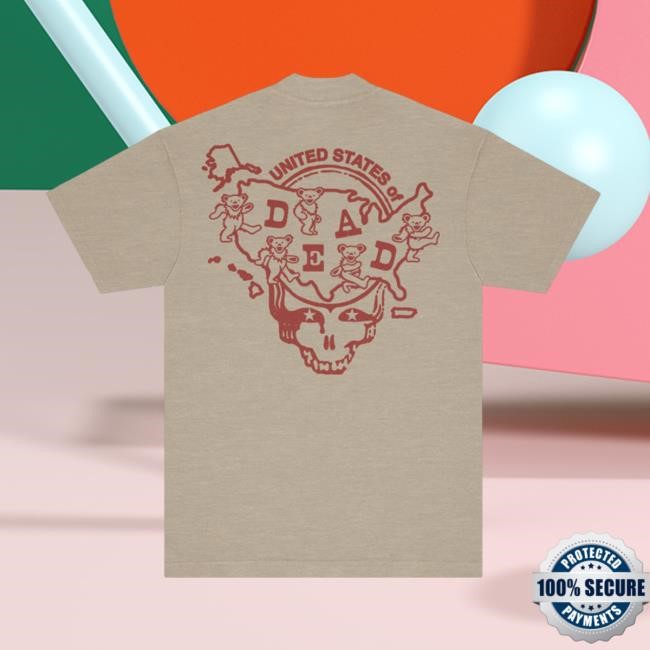 Texas United States of Dead New Tee Grateful Dead Merch