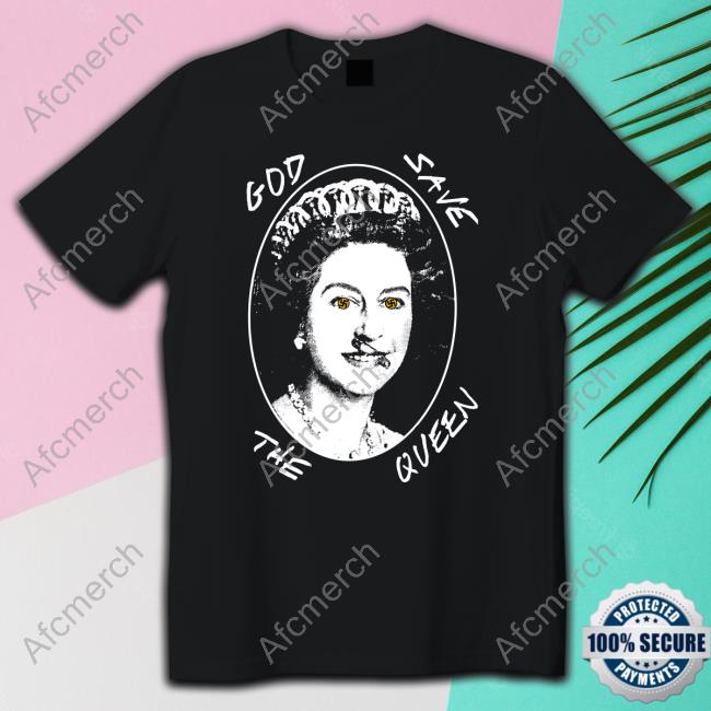 Official Underground Sound Ken Carson Queen Elizabeth Ii God Save The Queen Swastika Eyes Tee