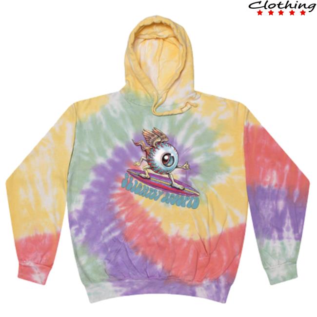 Slightly Stoopid Merch Surfing Eye Tie Dye Hoody