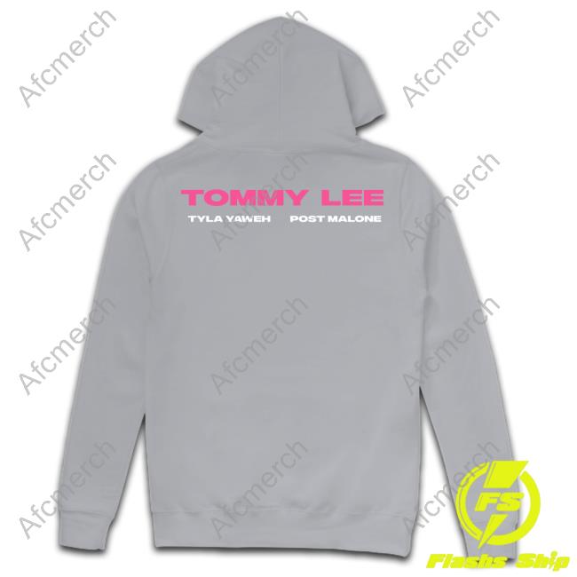 Official Post Malone Tommy Lee Cover Black Hoodie Official Post Malone Merch Tommy Lee Cover Black Hoodie