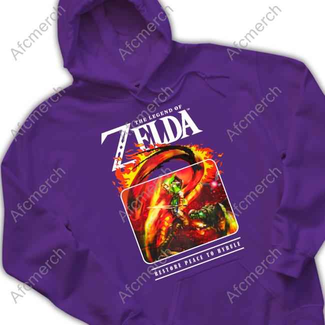The Legend Of Zelda Restore Peace To Hyrule Long Sleeve T Shirt