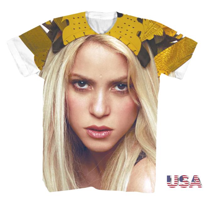 Official Shakira Merch Store Shakira Crown Sublimation Shirt Shakira Apparel Clothing Shop