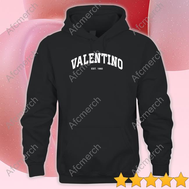 Official Valentino Est 1960 Tee Black