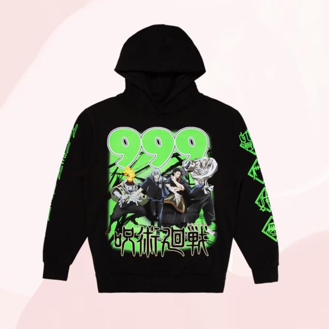 Official Juice Wrld Merch 999 X Jjk Cursed Energy Sweatshirt