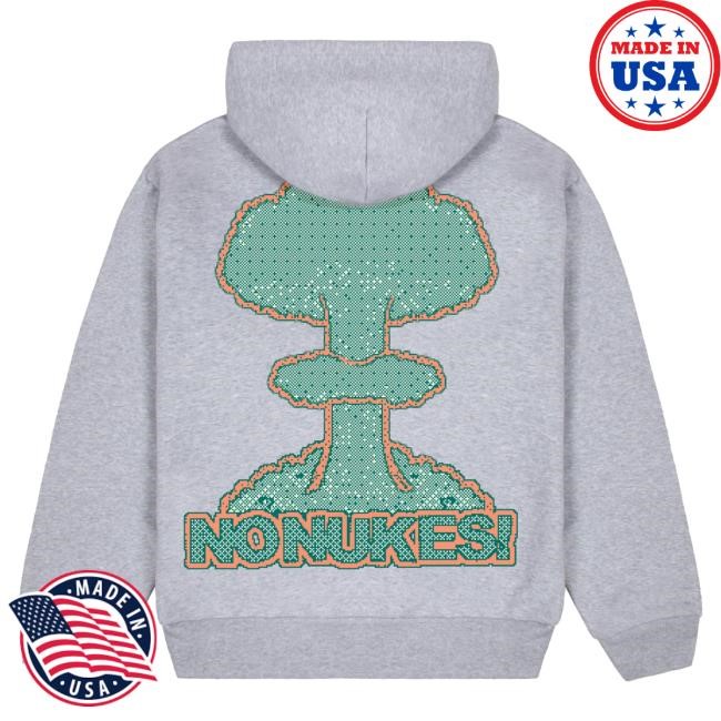 Official Tyler The Creator Merch Store No Nukes Pixel Pullover Hoodie By Golf Wang