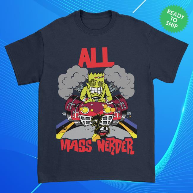 Official Kings Road Merch Store All Mass Nerder Popover Shirt (Navy) Kings Road Shop