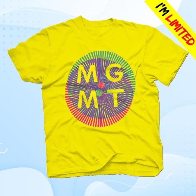 MGMT Official Merch Store MGMT Op Art T Shirt Bingo Clothing Shop Apparel