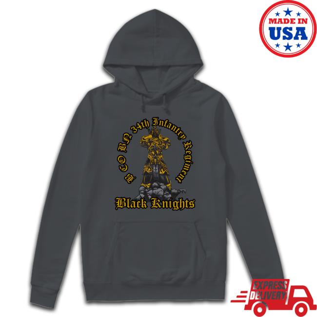 B CO BN 34th Infantry Regiment Black Knights Shirt