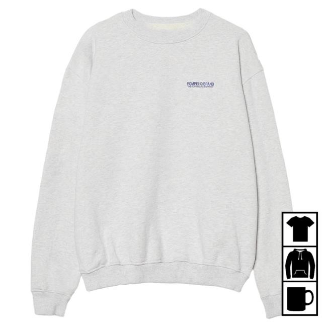 Creative Agency Light Grey Mellange Relaxed Crewneck | Buy Official Pompeii Apparel