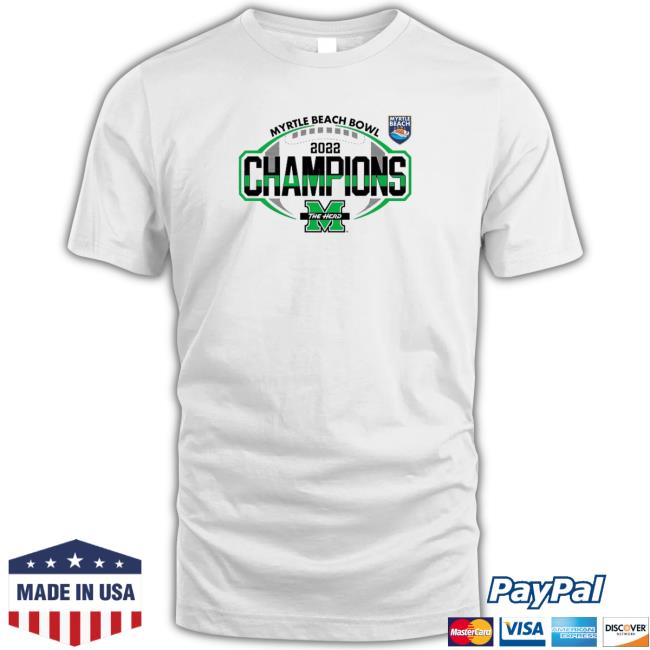 Marshall Football Myrtle Beach Bowl Champions 2022 Shirt