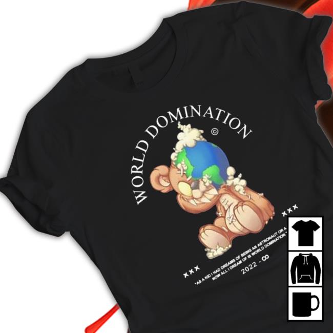 Official Jollz world domination teddy 2022 Hooded Sweatshirt