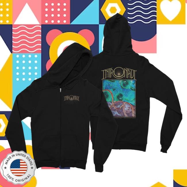 Official Night Shift Store Shop Intronaut - Fluid Existential Inversions Zip Up Hoodies Nightshift Merch