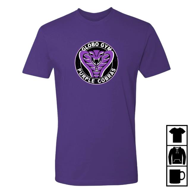 Super 70S Sports Store Merch Globo Gym Purple Cobras Tee