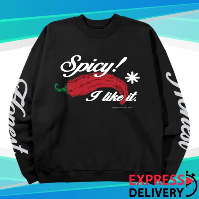 Official Justin Bieber Spicy X Brooklyn Black Crewneck