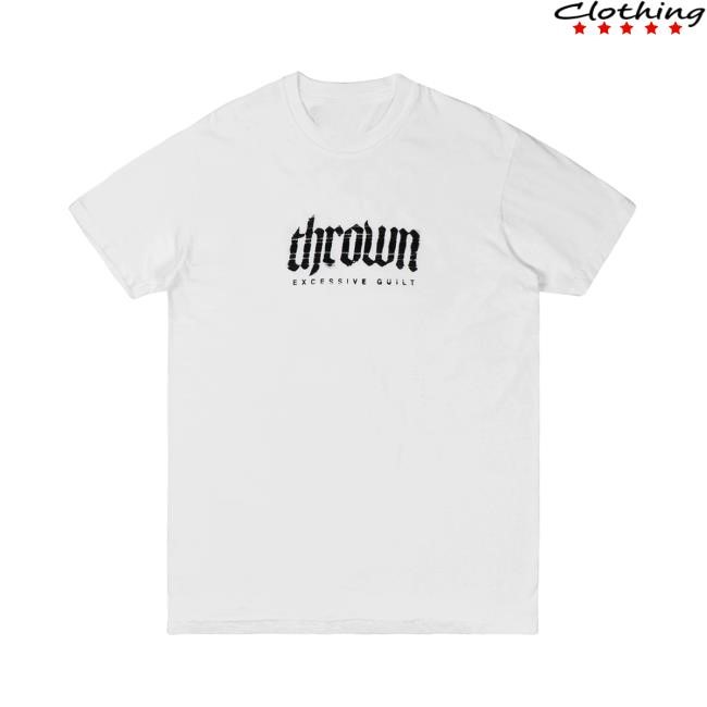 Blur Logo White Tee Thrown Merch