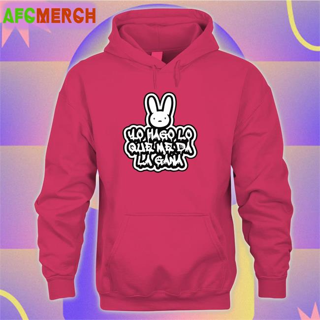 YHLQMDLG Yo Hago Lo Que Me Da La Gana Bad Bunny Hoodie Black