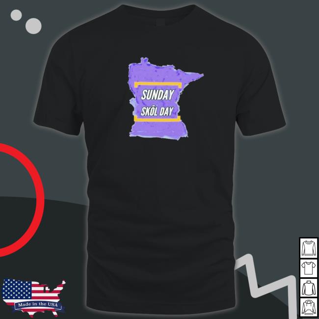 Official Minnesota Vikings Sunday Skol Day Tee Shirt