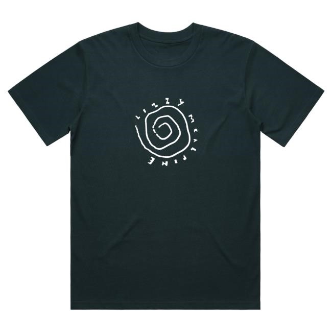 Lizzy Mcalpine Official Merch Store Green Vortex Short Sleeve Tee