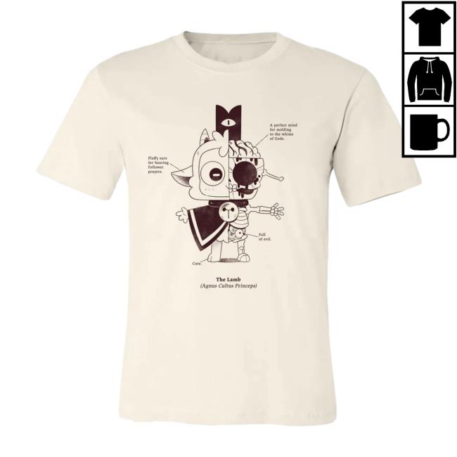 Official Cult Of The Lamb Anatomy Of The Lamb Tee Shirt