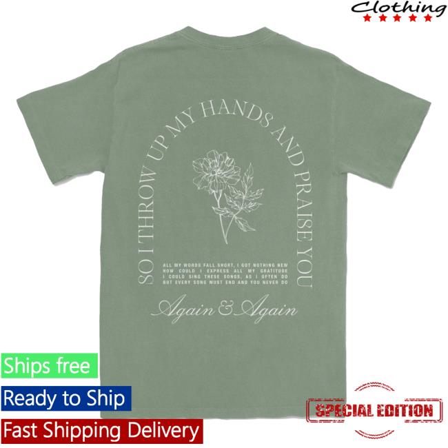 Official Brandon Lake Merch Store Gratitude Women's Top Shirt - Sage Green Brandon Lake Apparel Clothing Shop Brandonlake