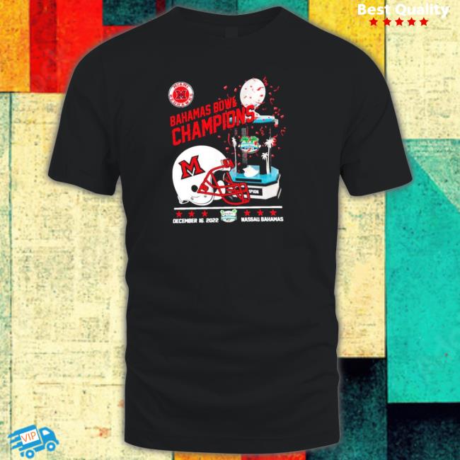 Official Miami RedHawks Bahamas Bowl Champions 2022 Tee Shirt