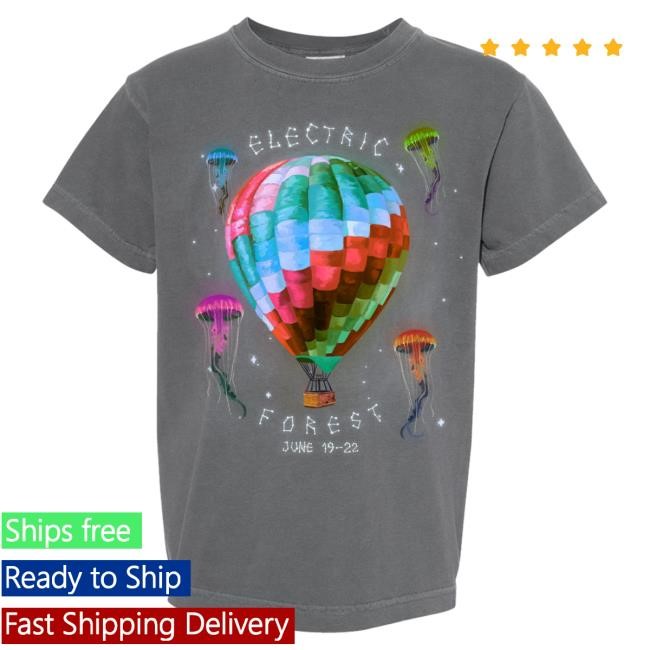 2025 Forest Goods Jellyfish & Balloons - Line-up Tees Electric Forest Festival Official