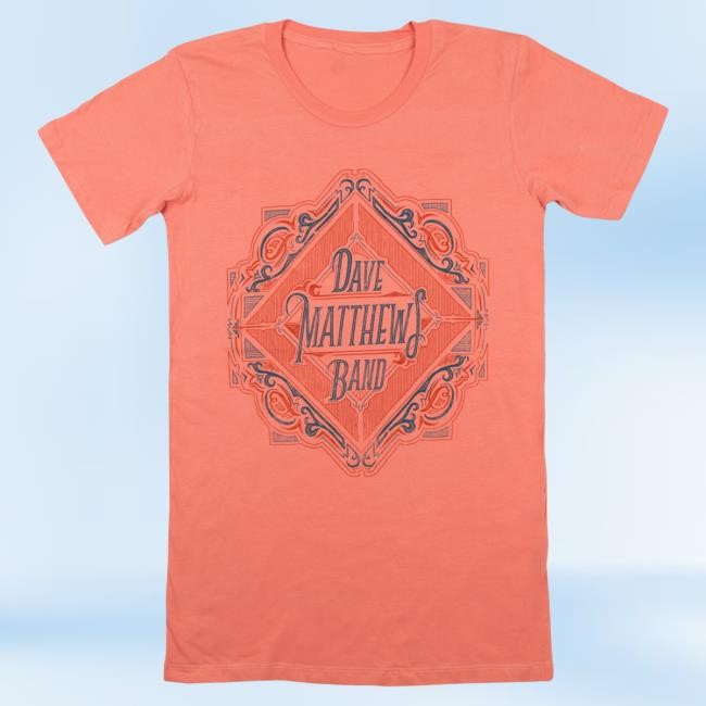 Official Dave Matthews Merch Store Shop Dave Matthews Band DMB Ladies Coral Attractive Shirt