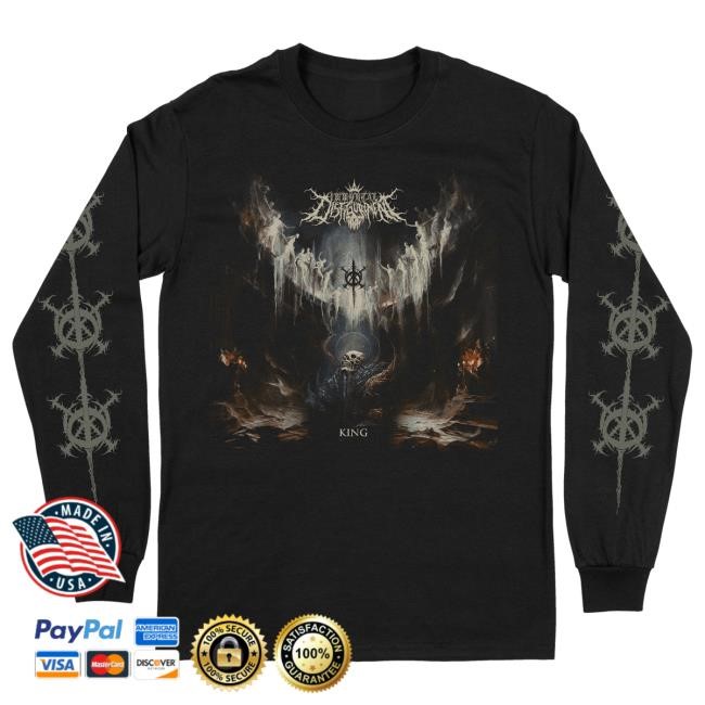 Official Immortal Disfigurement Merch Immortal Disfigurement "KING" Long Sleeve Top Shirt