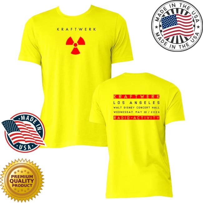 Official Hellomerch Kraftwerk Radio-Activity Neon Yellow Attractive Shirt Hello Merch