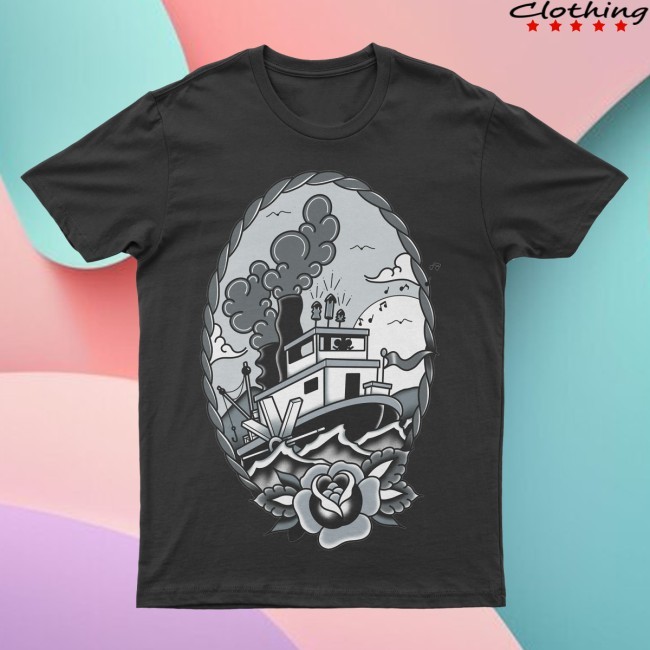 The Lost Bros Steamboat Tattoo Shirt The Lost Bros Merch