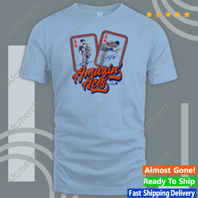 Max Scherzer & Justin Verlander Amazin' Aces T Shirt Breakingt Merch