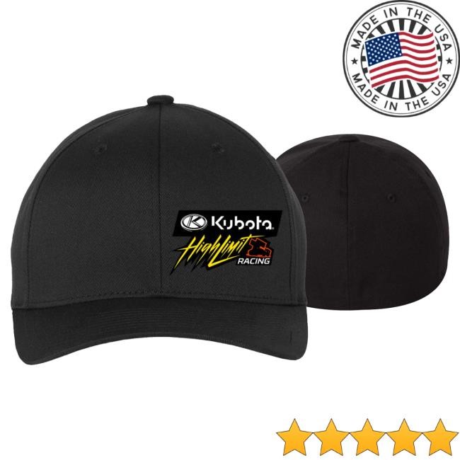 Official High Limit Racing Kubota High Limit Flexfit Adult Wooly Hat 3 ~ Black