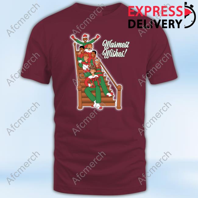 Official Baylen Levine Merch Warmest Wishes Holiday Tee Shirt Limited