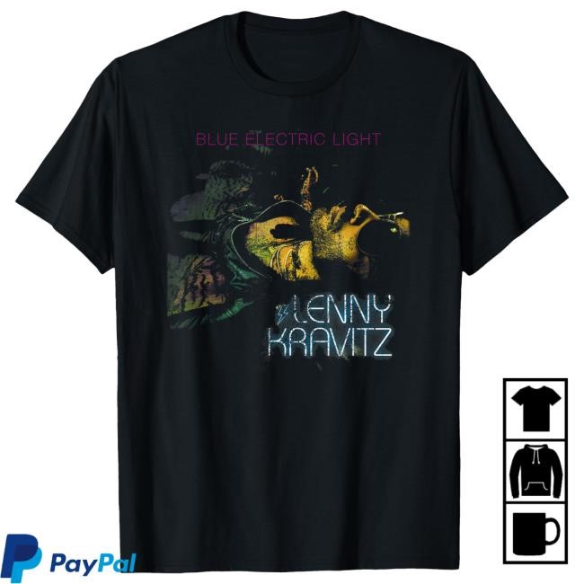 Official Lenny Kravitz – Blue Electric Light Shirts
