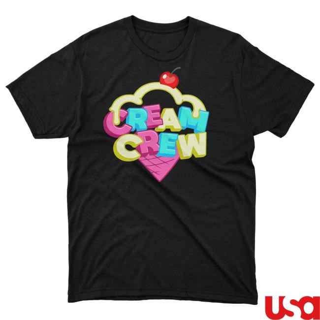 Cream Crew Colourful Logo Short Sleeve Tee | Official Cream Crew Merch – Creator Ink