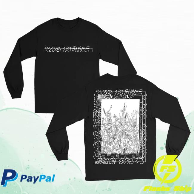 Official Cloud Nothings Pure Noise Merch Flowers Black - Long Sleeve Hot Shirt