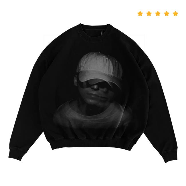 Official Nathan John Feuerstein Nf Merch Store Black Blur Pullover Sweatshirt Nf Real Music Shop