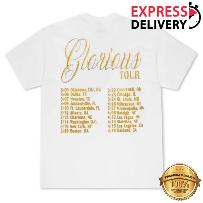 GloRilla Merch Store Glorious Tour I <3 Glo T Shirt
