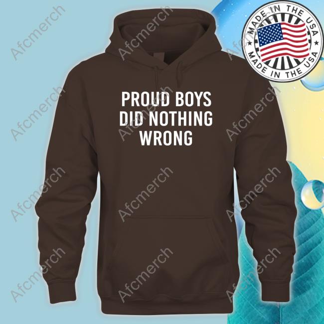 Official Kyle Mcinnes Proud Boys Did Nothing Wrong Tee Shirt