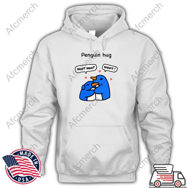 Official Greb Comics Penguin Hug Hoodie
